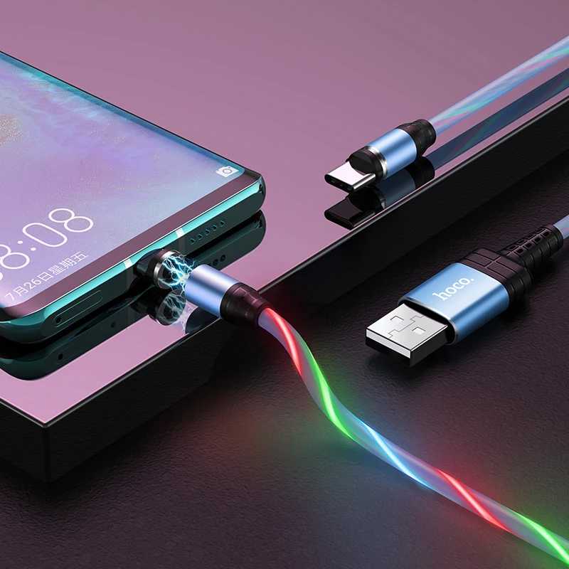 HOCO Магнитный usb кабель для быстрой зарядки типа C магнитное зарядное устройство