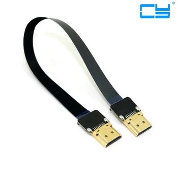 

FPV HDMI Tipo A Macho para HDMI Macho HDTV Cabo FPC Plana 10cm 20 cm 50 cm 100 cm para Multicopter Fotografiafia Aerea