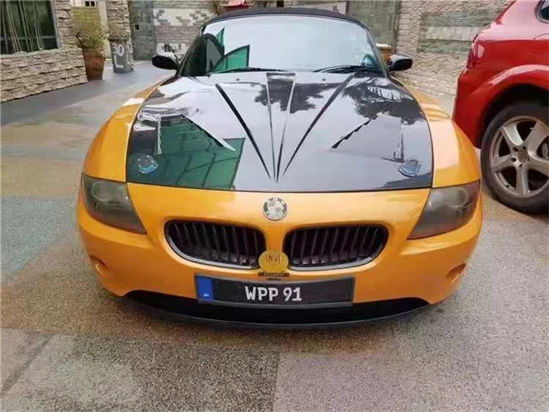 

High Quality Carbon Fiber Front Bumper Engine Hood Vent Cover Fits For BMW Z4 E85 E86 2002-2008