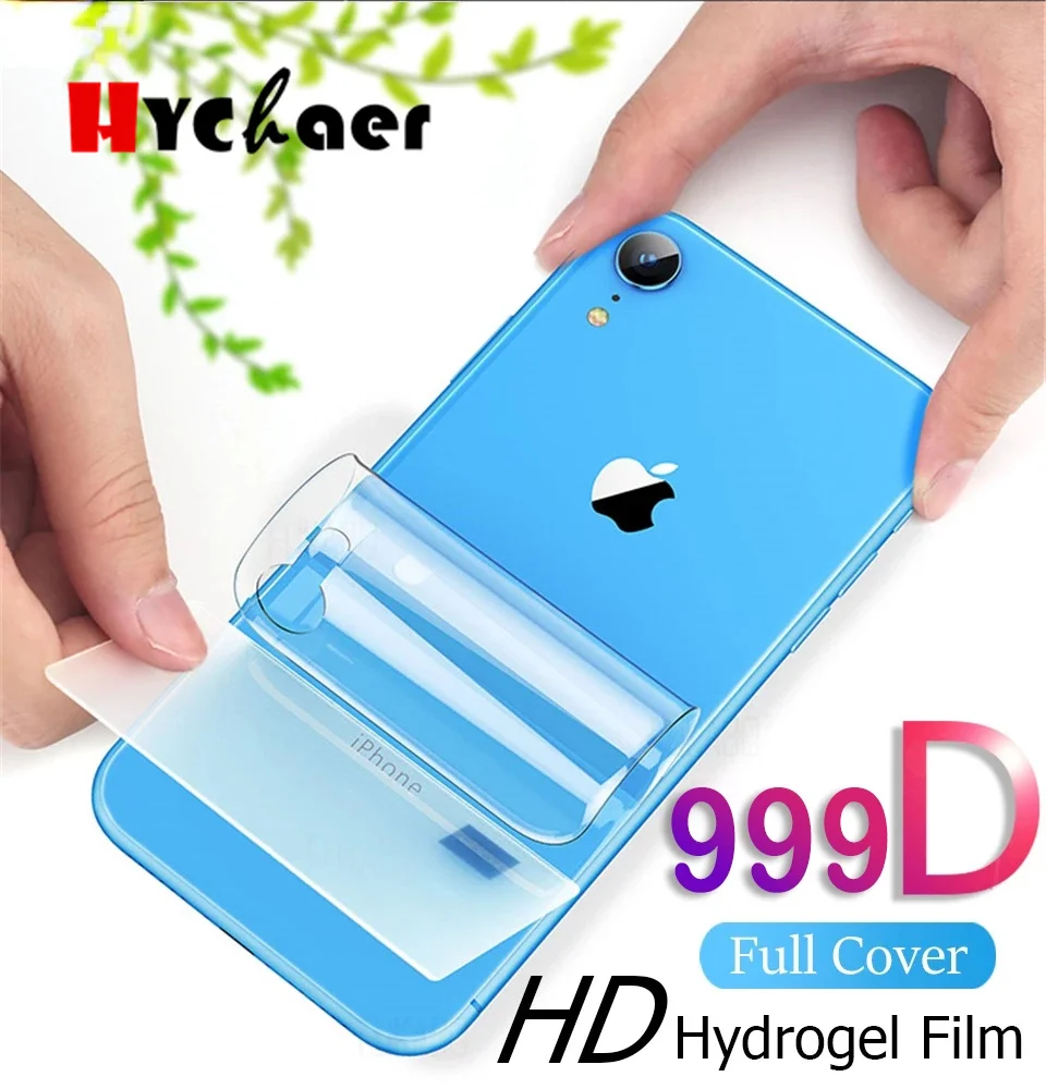 Гидрогелевая пленка для защиты экрана 999D Apple iPhone 11 12 Pro Max Mini XS X XR 7 8 Plus SE 2020 не