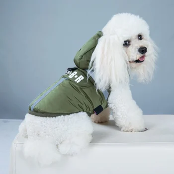 

Pets Dog Jacket Clothes Warm Coat-Thick Waterproof Dogs Jackets Reflective Safety Dogs Vests Thickening Windproof Winter Outfits