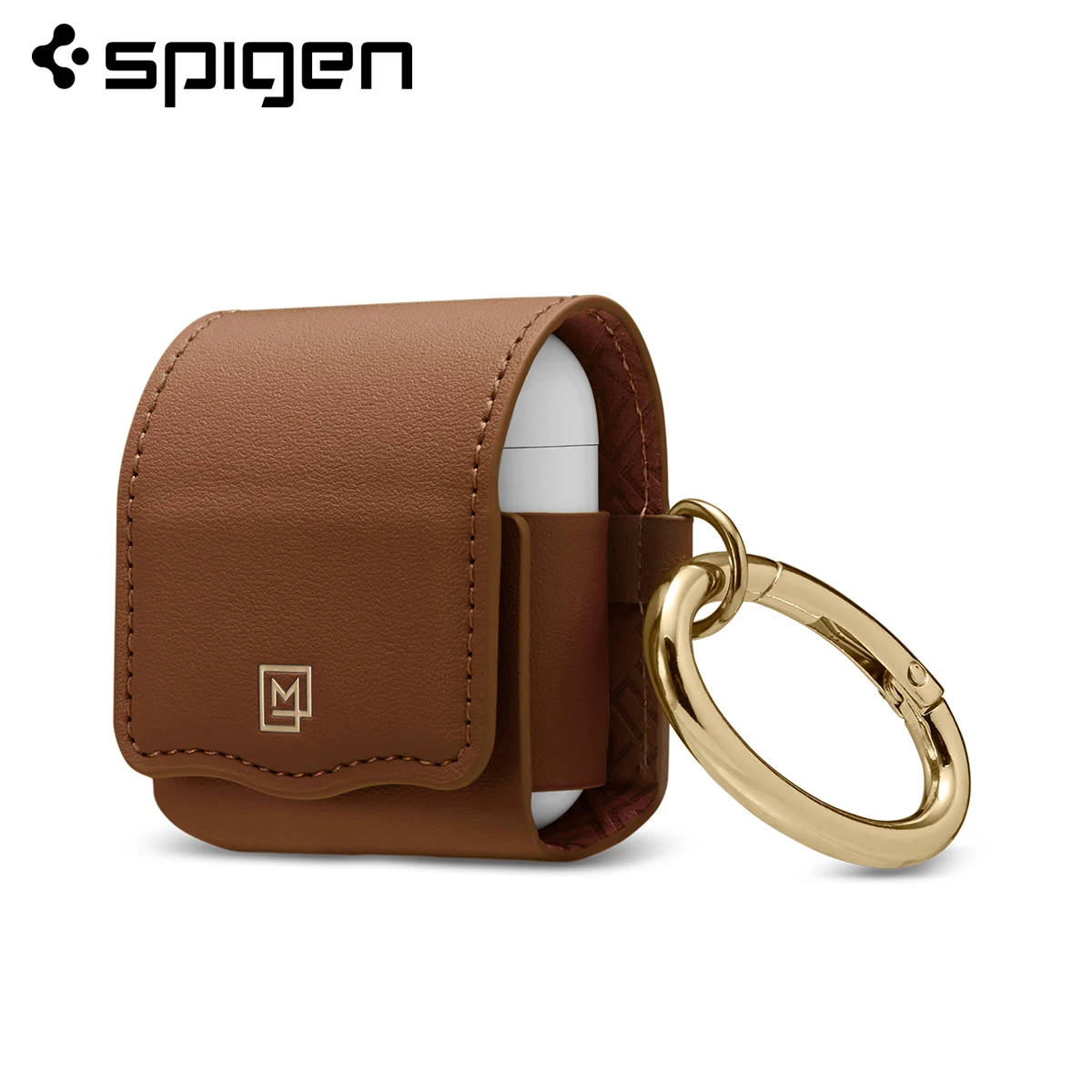 Spigen La Manon кожаный чехол для AirPods зарядный чехол 2-го/1-го поколения-модный тонкий легкий Карманный чехол s