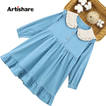 

Dresses For Girls Patchwork Kids Party Dresses Girls Ruffles Kids Dresses Casual Style Children's Costumes For Girls 6 8 10 14