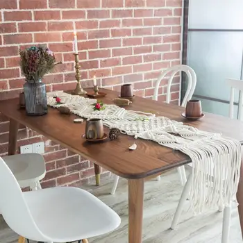 

Bohemian Table Flag Nordic INS Handmade Woven Bed Flag Tapestry Hand-woven Home Accessories