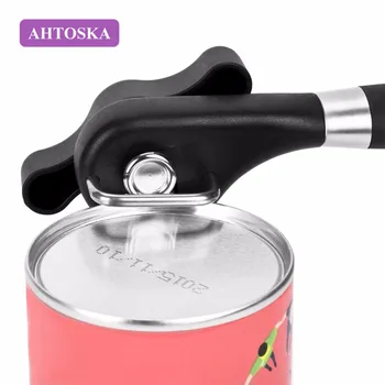 

AHTOSKA Brand Can Opener Professional Manual Can Opener Side Cut Can Tool Stainless Steel Bottle Opener