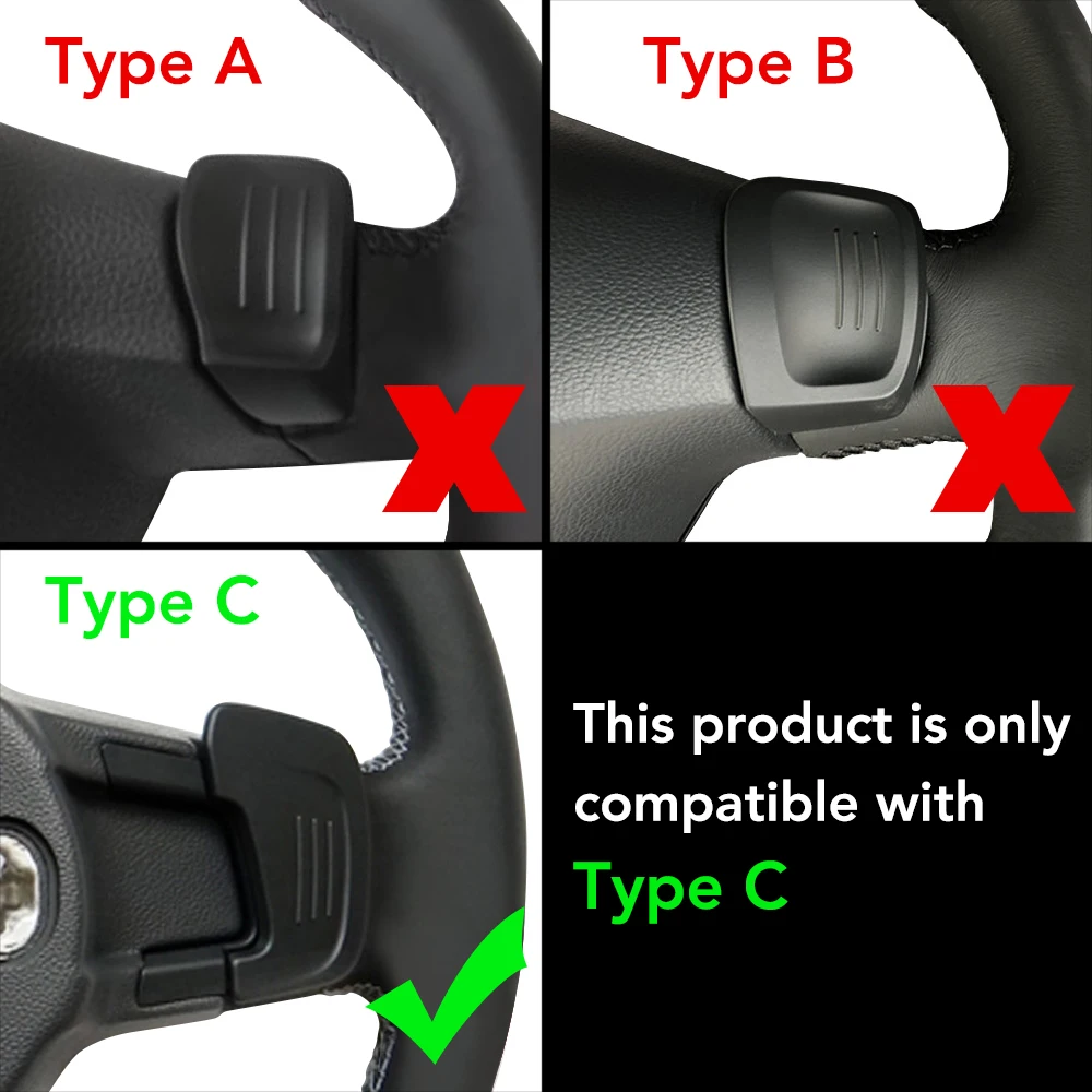 Metal Car Steering Wheel Paddle Extend Shifter Replacement For VW GOLF GTI R GTD GTE MK7 7 POLO GTI Scirocco 2014- carbon fiber paddle shift