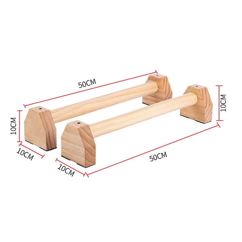 Fitness Push Ups Stands Bars Sport Gymnasium Exercise Training Chest H-shaped Wooden Calisthenics Handstand Parallel Double Rod