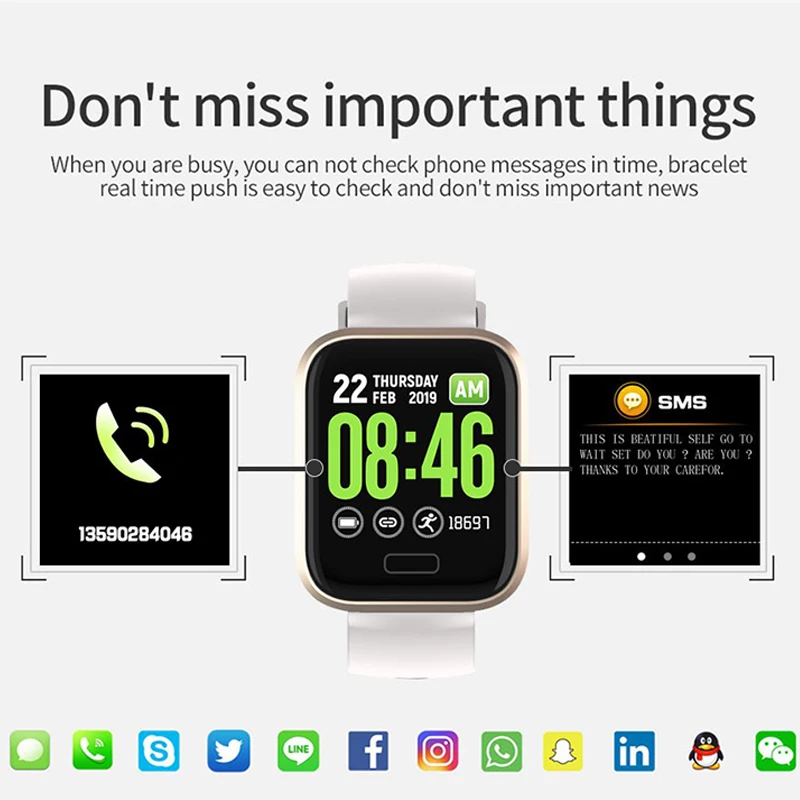 YH3 Bluetooth Smartwatch  Smart Bracelet Heart Rate Fitness Monitor Blood Pressure IP67 Waterproof Wristband For Andriod,IOS