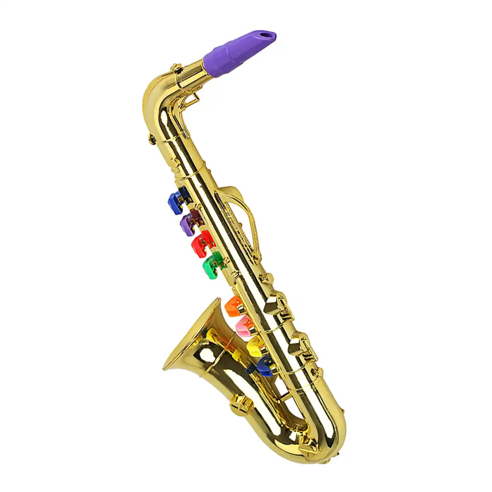 plastic toy saxophone