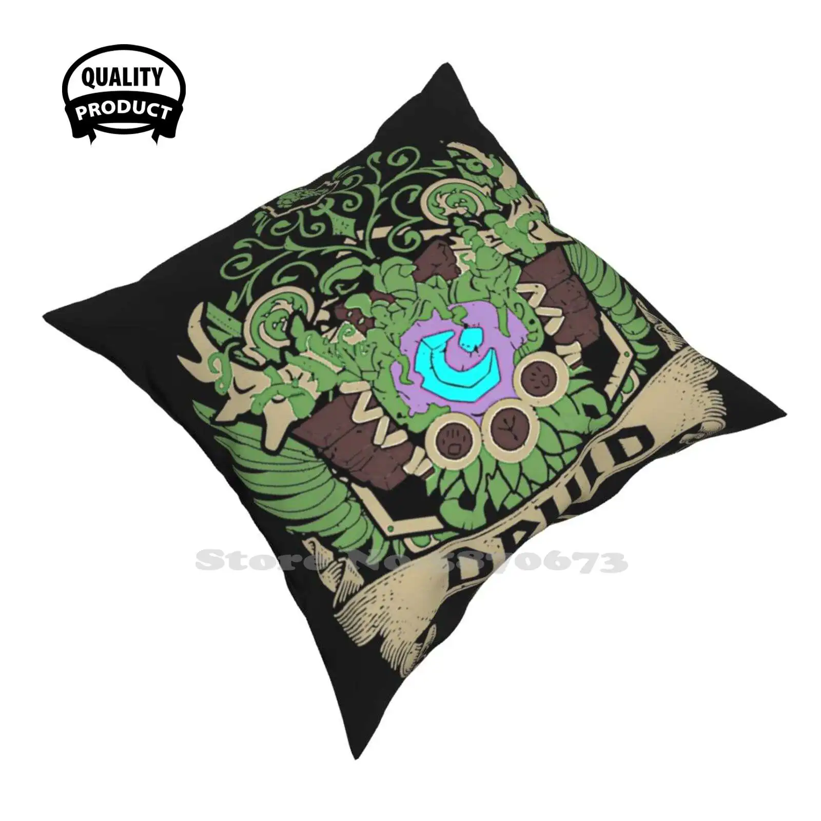 Druid - Elite Edition T-Shirt Fodera Per Cuscino Hug Federa World Of Wow World Of Fangirl World Of Battle Of Azeroth World Of Fan