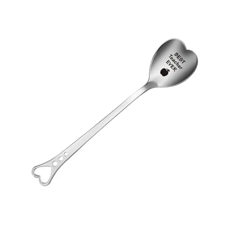 

Stainless steel Love Tea coffee spoon for teacher Thanksgiving Christmas gift 72XF