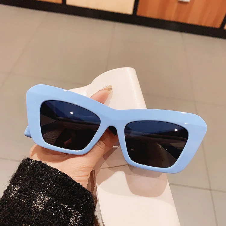 purple sunglasses Orange Women's Sunglasses New Fashion Cat Eye Brand Designer Sunglasses Female High Quality Big Vintage Sun Glasses Lady oculos purple sunglasses Sunglasses