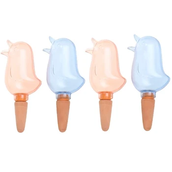 

4 Pcs Bird Shape Clear Plant Waterer Clear Self Watering Devices Globes, Houseplant Watering Bulbs Plant Watering Spikes Automat