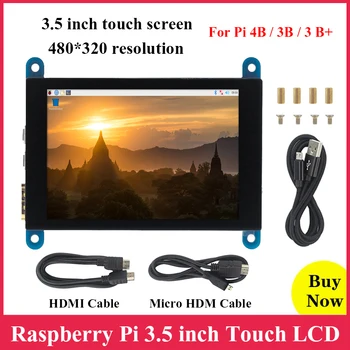 

Raspberry Pi 3.5 inch Capacitive Touch Screen 480*320 HDMI Display LCD for Raspberry Pi 4 3 4B 3B 3 B+