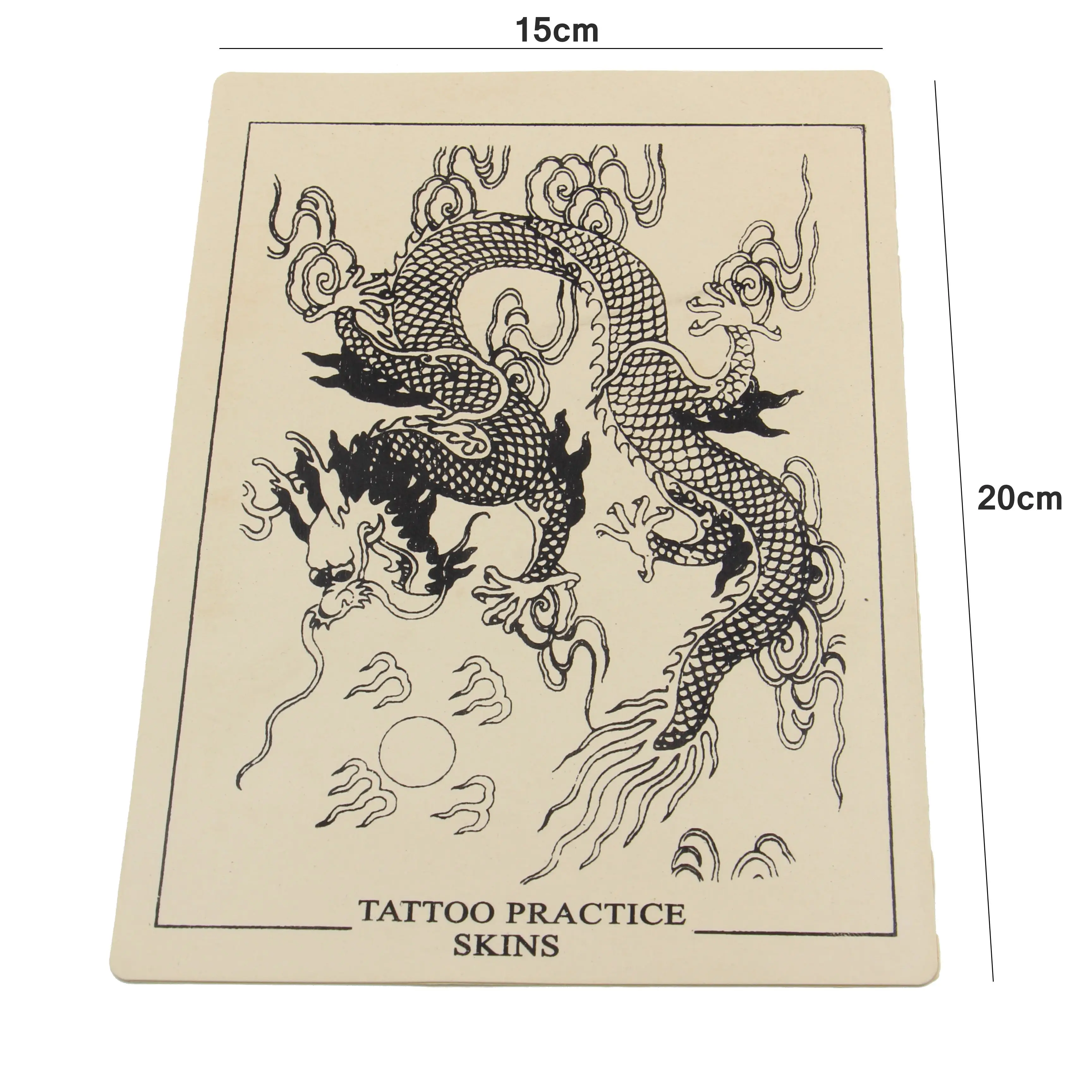 5/10pcs Tattoo Practice Skin Sheet 15*20 Dragon pattern Design Practice  Skin for Tattoo Beginners Body Art tattoo Free Shipping|Tattoo accesories|  - AliExpress