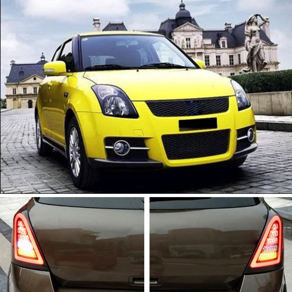 CAPQX 1 комплект для Suzuki Swift 2005 2014 светодиодный задний фонарь светильник в сборе