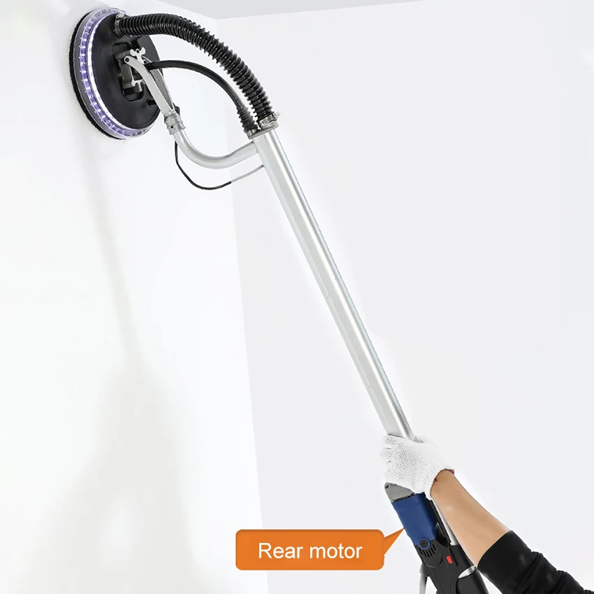 710 Вт, 1,6 м, телескопическая шлифовальная машина с длинным столбом, электрический шлифовальный станок для стен, полировщик светодиодный светильник кой, 220 В
