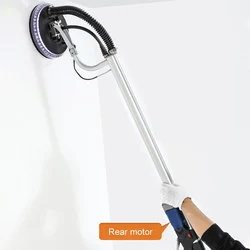 Lixadeira de parede elétrica com luz de led, 710w, 1.6m, telescópica, poste longo, lixadeira de parede, 220v