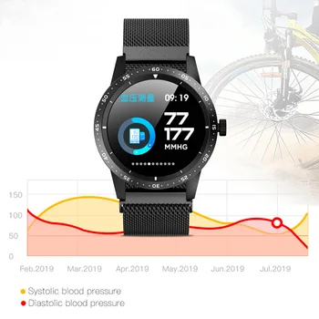 

T55 Smart Watch Full Touch Screen SmartWatch Heart Rate Blood Pressure Oxygen Monitor Wristband Men Women Black T5