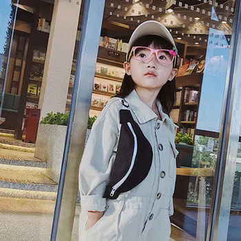 

Limit 100 Kids Canvas Waist Bag Unisex Pack Kids Waist Pack Multi-Color Zipped Pillow Bags