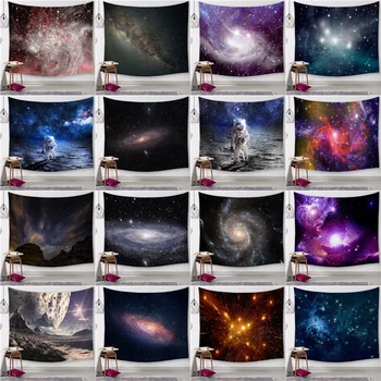 

Elife moon Tapestry High-Definition mandala Fabric Wall Hanging map Decor boho Blanket Polyester Table Cover Yoga Beach Mat