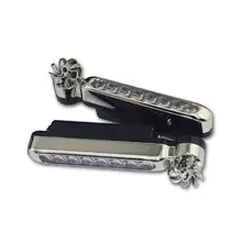 1 шт. лампа дневного света 8 СВЕТОДИОДНЫЙ АВТОМАТИЧЕСКИЙ Ветер мощность автомобиля ходовые огни Стайлинг нет необходимости внешний источник питания автомобиля дневного света