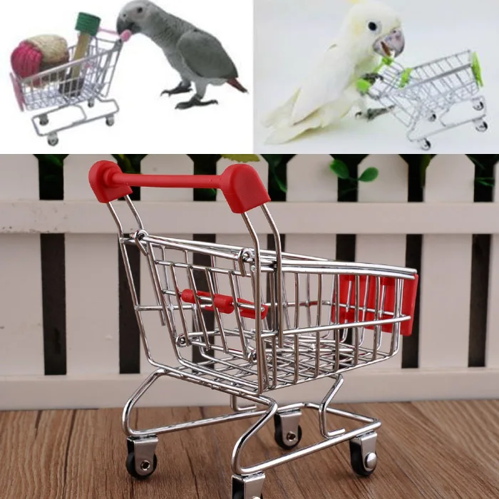 Мини вырезанная корзина для покупок игрушка животных попугай дети Детские