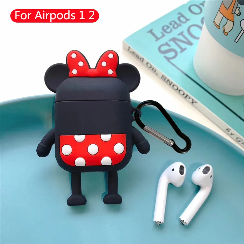 280 Мультяшный наушник коробка для Apple Airpods чехол силиконовые милые аксессуары для Airpods 2 Беспроводная bluetooth-гарнитура защитный чехол - Цвет: 280