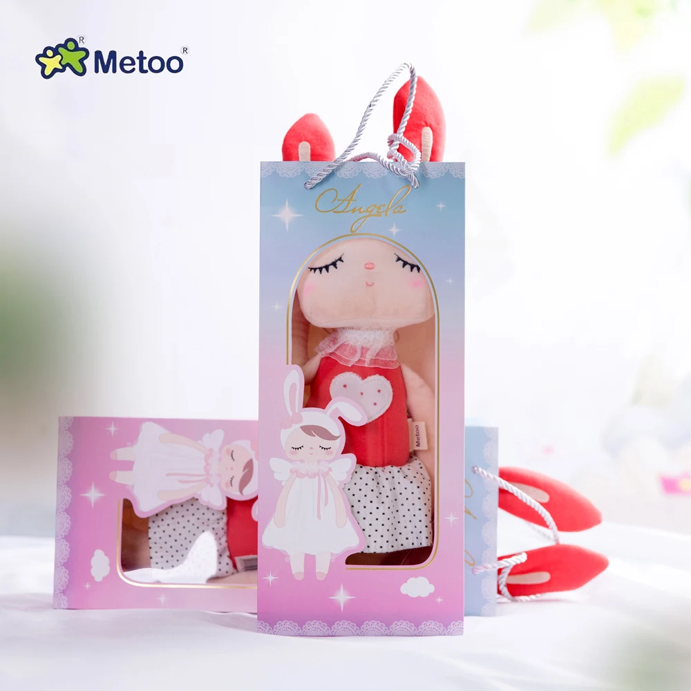 2020 Metoo Classic style unique Gifts Sweet Cute Angela rabbit doll baby plush doll for kids Christmas gift bicycle teapot bowl