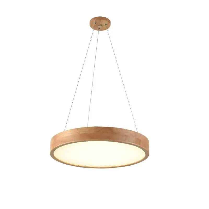 

Pendant Lights for Dining Room Modern Remote Control Pendant Lamp Restaurant Coffee Solid Wood Hanging Lamp Bedroom Luminaria