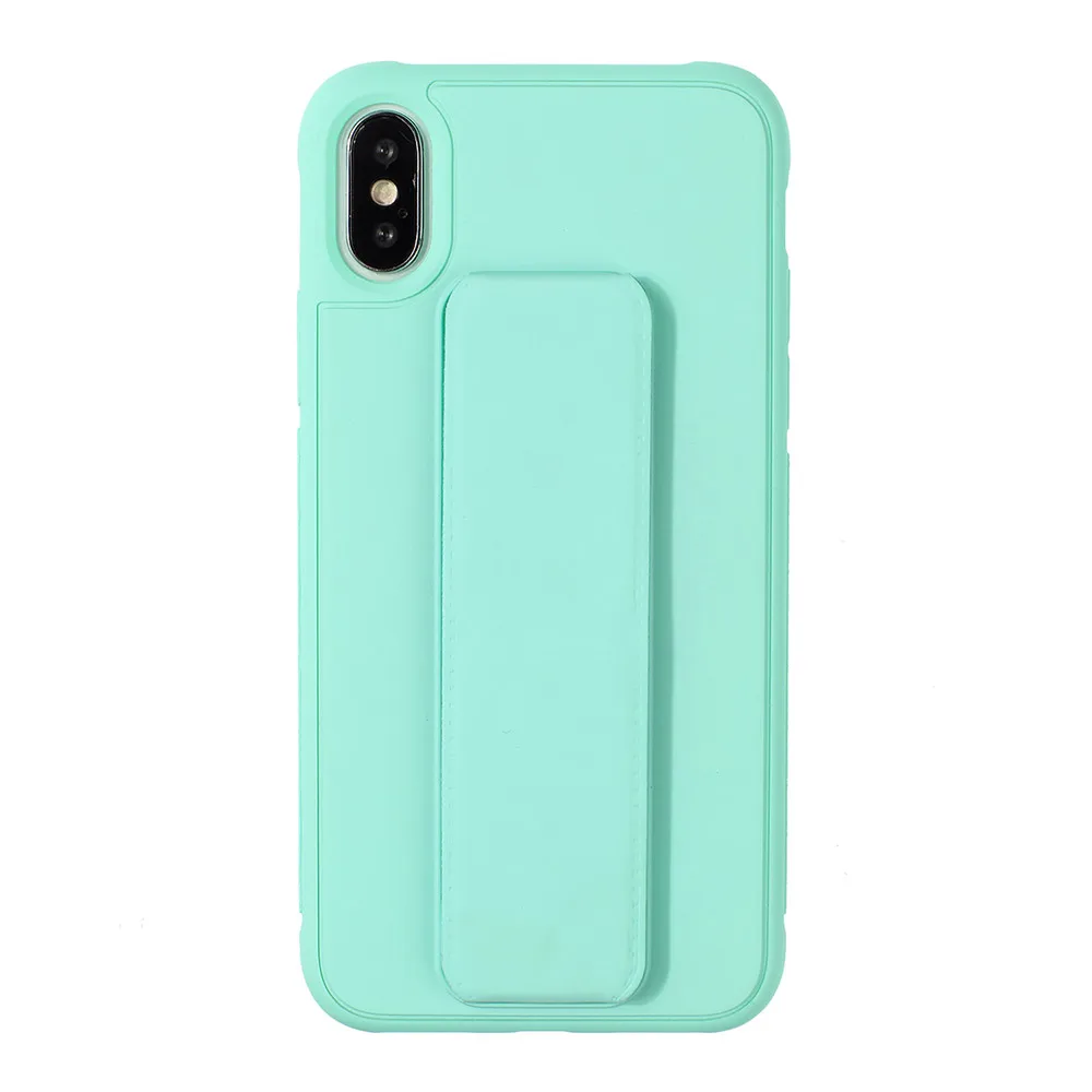 KISSCASE однотонный чехол для телефона iPhone 6 7 8 X XS XR 7Plus 8Plus Fundas Capa кронштейн, чехол для телефона для iPhone XS MAX Capinhas