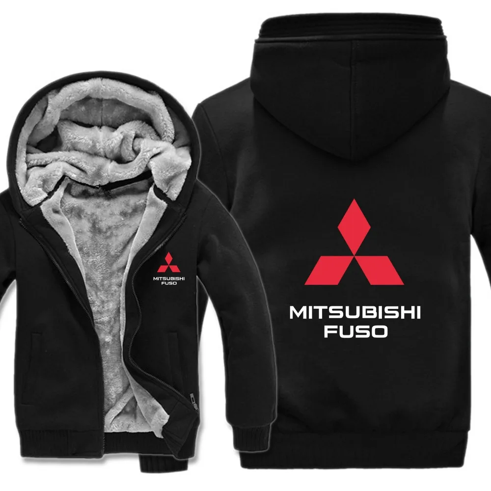 Грузовик Mitsubishi Fuso толстовки куртка зимний мужской пуловер Мужское Пальто Повседневное шерстяное лайнер флис Mitsubishi Fuso толстовки