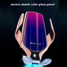 Автоматический зажим беспроводное автомобильное зарядное устройство крепление инфракрасного датчика Индукционная зарядка держатель для iPhone Xr 11 11Pro Max samsung S10