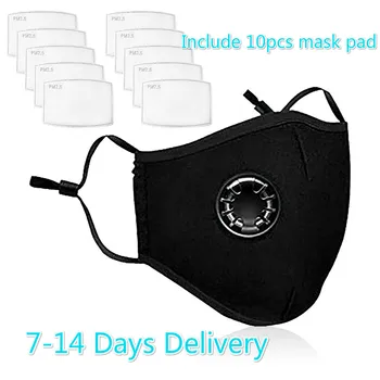 

Respirator Face Mask with Activated Carbon Masks PM2.5 Mouth Mask Filter Anti-Dust Mask Filter Mascarillas Unisex In Stock