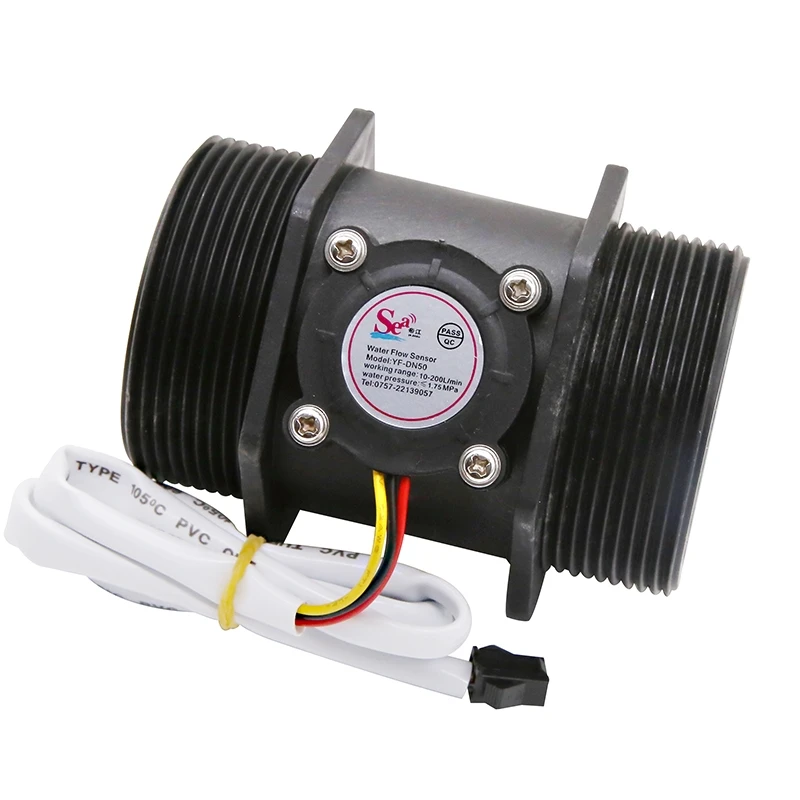 2 &quot DN50 10 ~ 350L / min пластиковые зал турбинный датчик промышленности метр|flow sensor|turbine