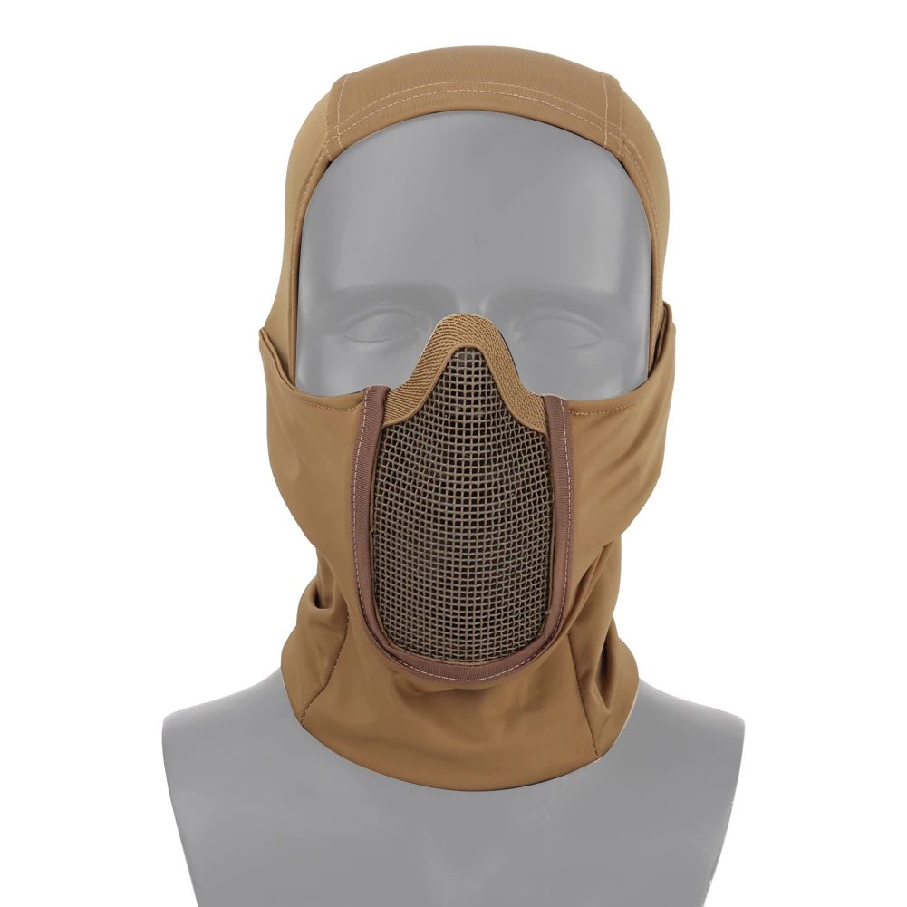 Тактическая полулицевая маска для страйкбола Сетчатая Маска охотничий как в CS велосипедная защитная маска шлем истребитель головной убор