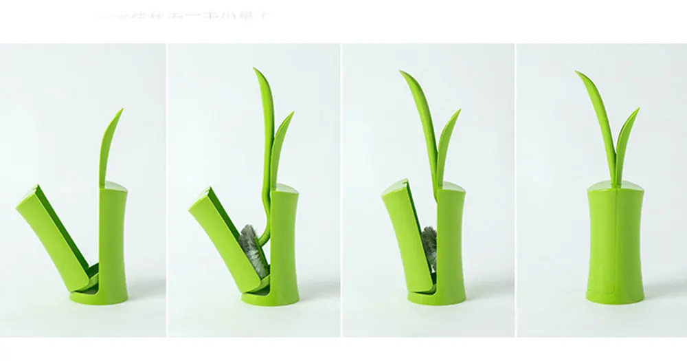 Креативный набор кистей для унитаза в форме травы с длинной ручкой для отдыха в отеле, чаша для уборки ванной комнаты K1299 E