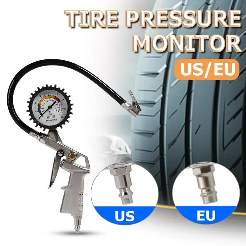 

220psi Auto Car Tire Air Pressure Gauge For Car Motorcycle SUV Inflator Pumps Vehicle Tire Repair Tools Pressure Gun Type