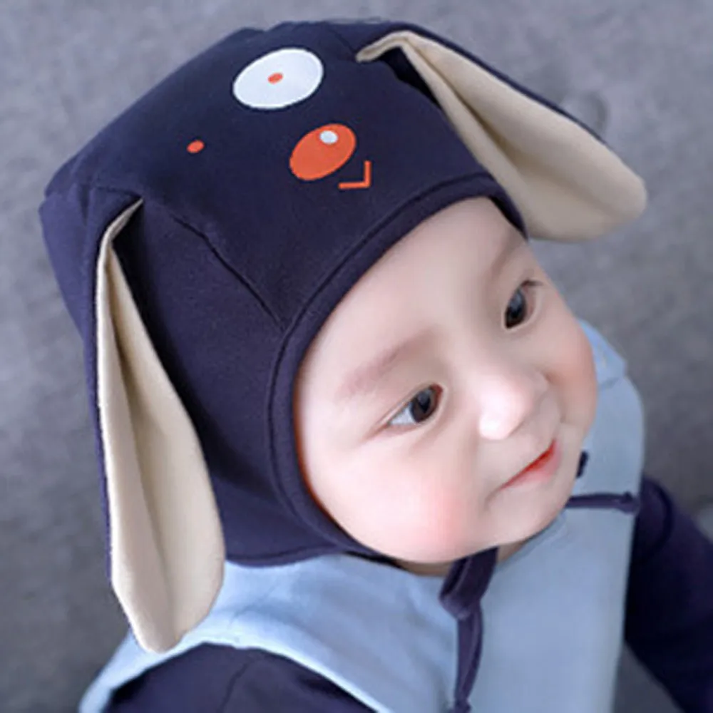 Baby cute puppy Ears Hat Infant Toddler Autumn Winter Caps for Children Baby Hats Accessories Photography Props