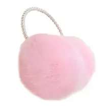 Новинка, жемчужные зимние наушники, женские меховые наушники, теплые наушники для девочек, имитация кролика, плюшевые теплые наушники, аксессуары для волос