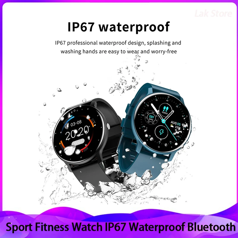 LIGE 2021 New Smart Watch Men Heart Rate Sport Multifunction Waterproof Full Touch Screen Smartwatch Man Women For Huawei Xiaomi