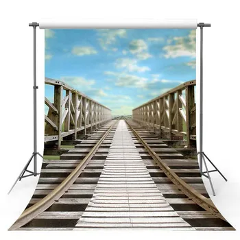 

TAIBO Background Photography Train Track Background Scenes Photo Studio Backdrop Photocall