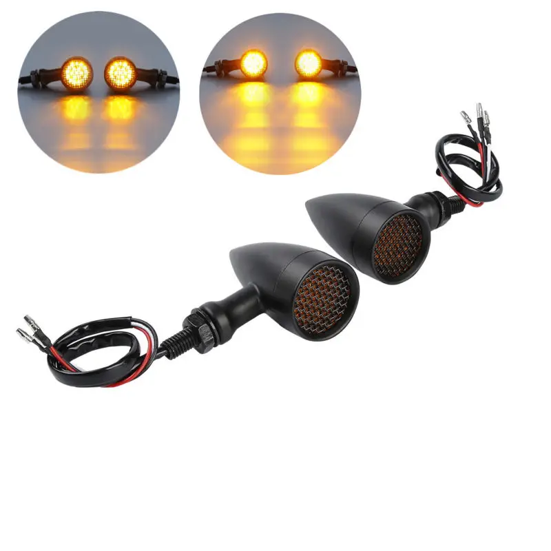 

Left & Right 12V Mini Bullet Turn Signal Brake Light For Harley Road King Sportster Dyna Softail FLHT Chopper Bobber Cafe Racer
