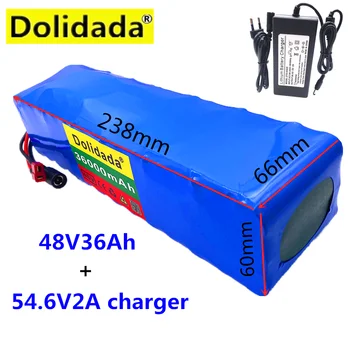 

2020 NEW 48V36Ah 1000w 13S3P 48V Lithium ion Battery Pack For 54.6v E-bike Electric bicycle Scooter with BMS+Charger