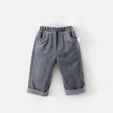 Bao ku/весна-осень г., новые стильные От 1 до 3 лет повседневные штаны из чистого хлопка для девочек верхняя одежда в Корейском стиле для детей 0-4 лет