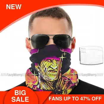 

Scary Bloody Mouth Face Mask Neon Horror Freddy Facial Mask Beautiful for Adult with Filters Polyester Mask