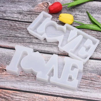 

LOVE Letter Resin Casting Mold Silicone Cake Jewelry Making Epoxy Mould Craft DIY Party Decorating Baking Valentine's Day Decor