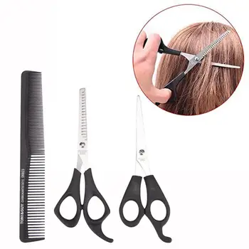 

3pcs Hair Scissors set Cutting Shears Salon Professional Comb Barber Set Hair Cutting Hairdressing Styling Hairdressing Too F6B1