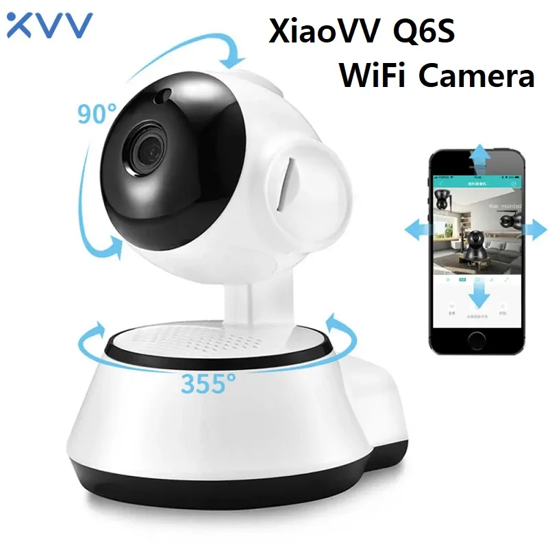 

Xiaomi XiaoVV Q6S Home Security Wifi IP Camera Baby Monitor Two Way Audio Motion Detection IR Night Vision Survillance Camera