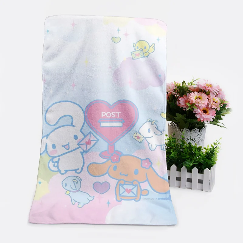 see chart IVYYE 1 шт. Cinnamoroll Модные индивидуальные аниме банное полотенце s платок мягкое полотенце для лица мультфильм мочалка унисекс Новинка - Цвет: see chart